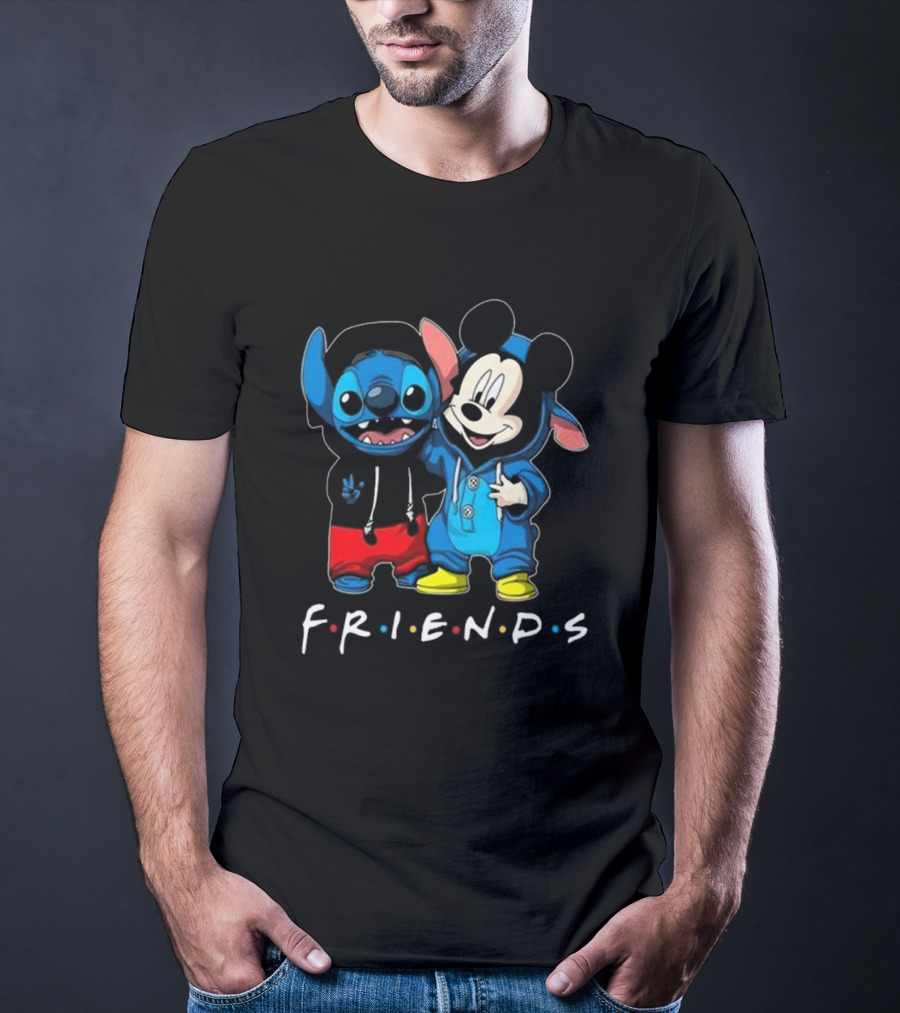Stitch And Mickey Mouse Disney Friends Best Friends For Life T-Shirt