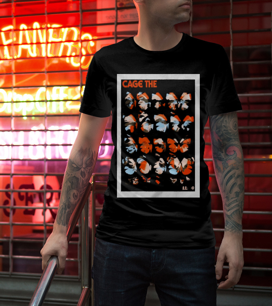 Cage The Elephant Butterfly Pattern Isleta Amphitheater Albuquerque July 9 T-Shirt