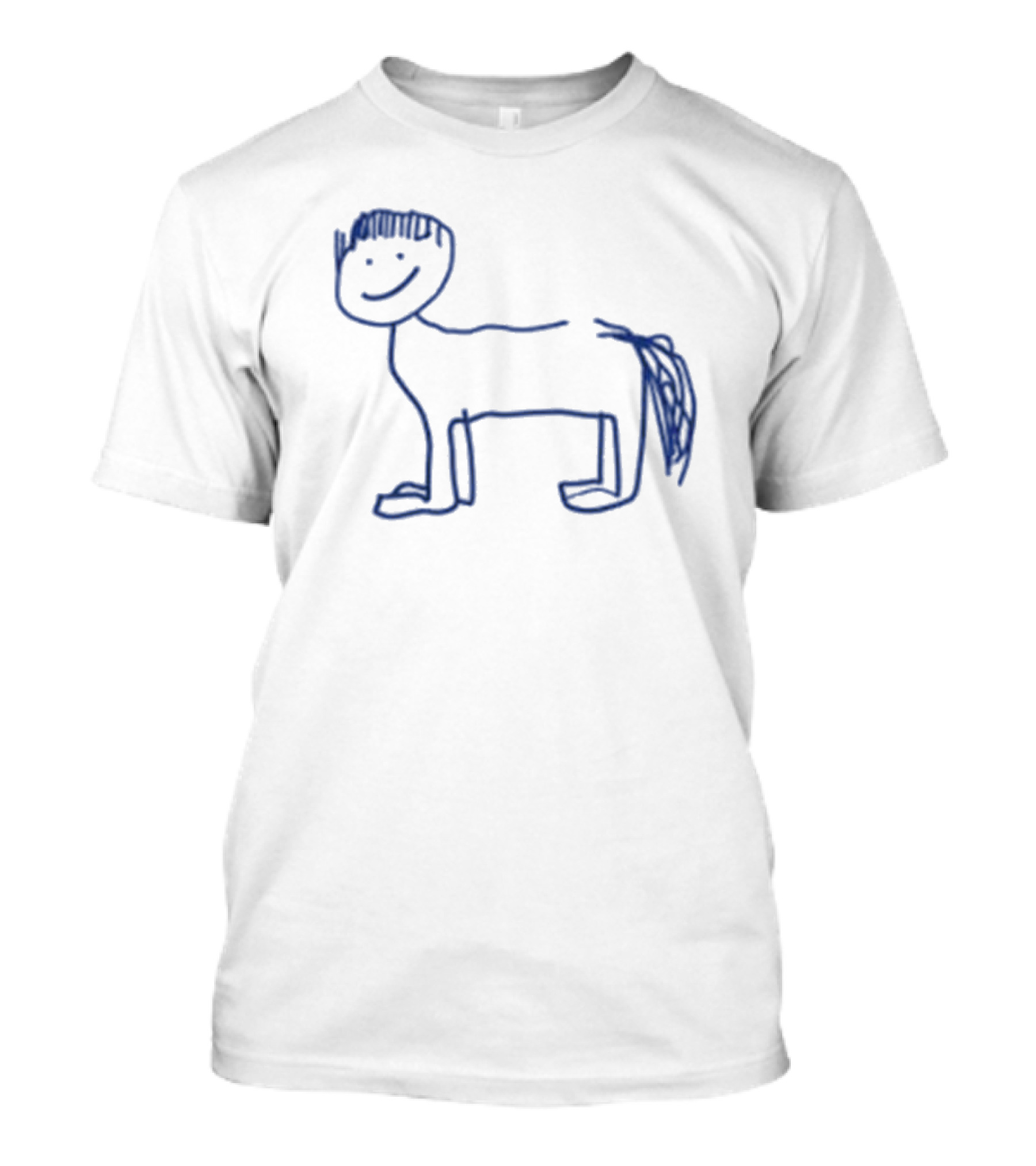 Del Water Gap Horse With Bowl Cut Sketch T-Shirt