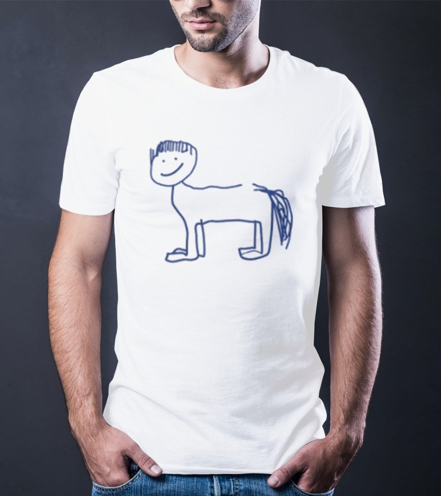 Del Water Gap Horse With Bowl Cut Sketch T-Shirt