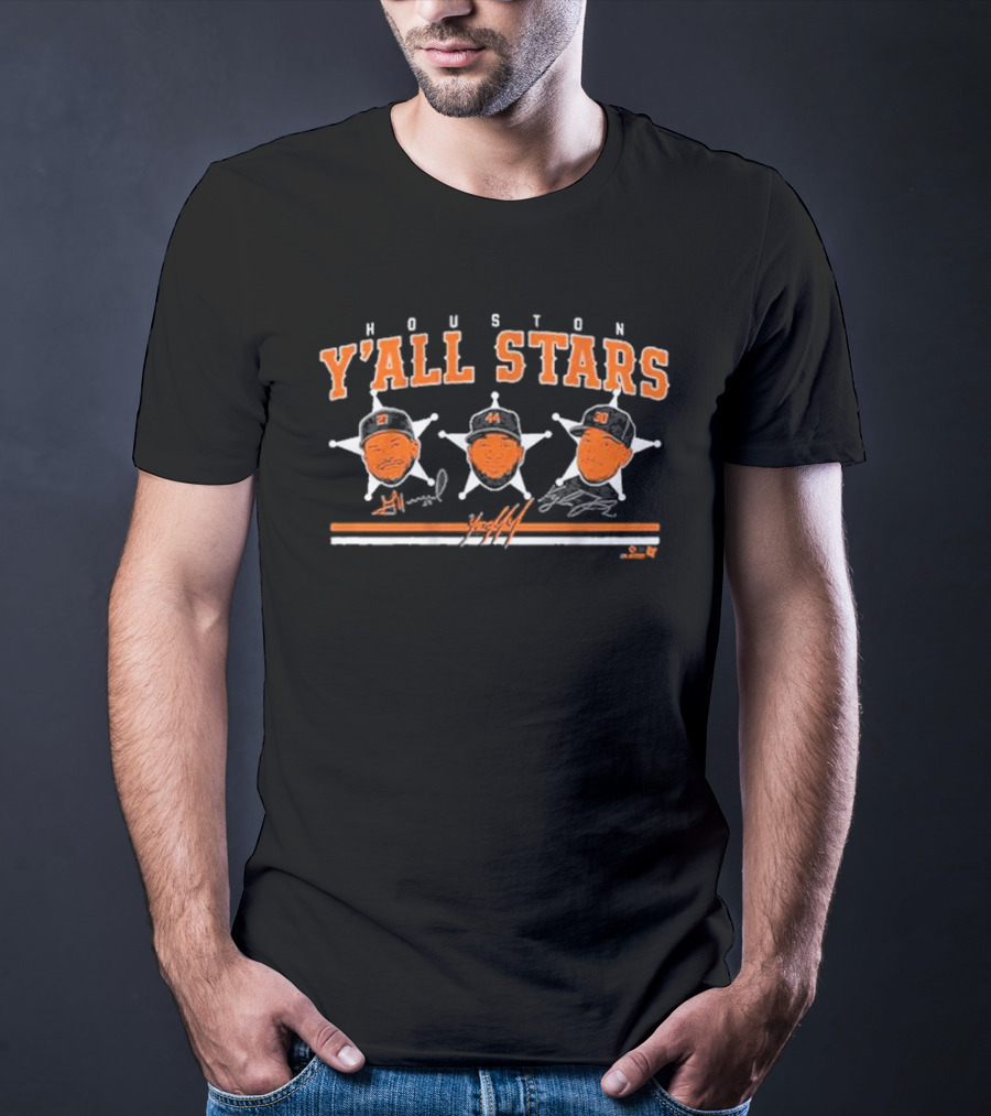 Houston Y'all Stars Baseball Signatures Collection T-Shirt