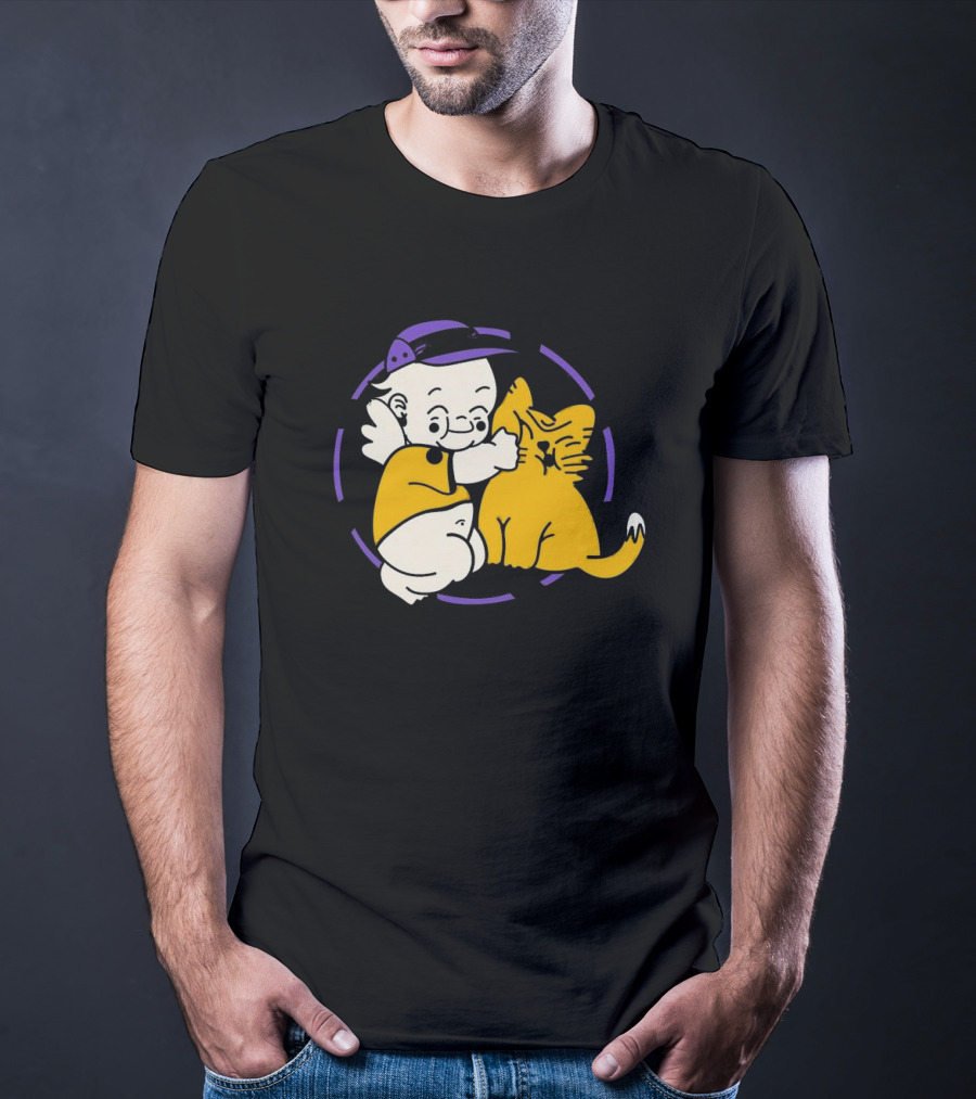 Braindead Flower Garden Urban Kats Barbed Wire Circle T-Shirt