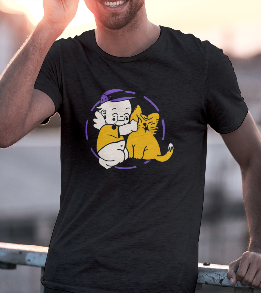 Braindead Flower Garden Urban Kats Barbed Wire Circle T-Shirt