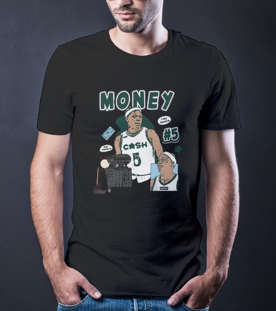 Money Cash #5 Michigan State Basketball 1,944 Points Pro Assists T-Shirt