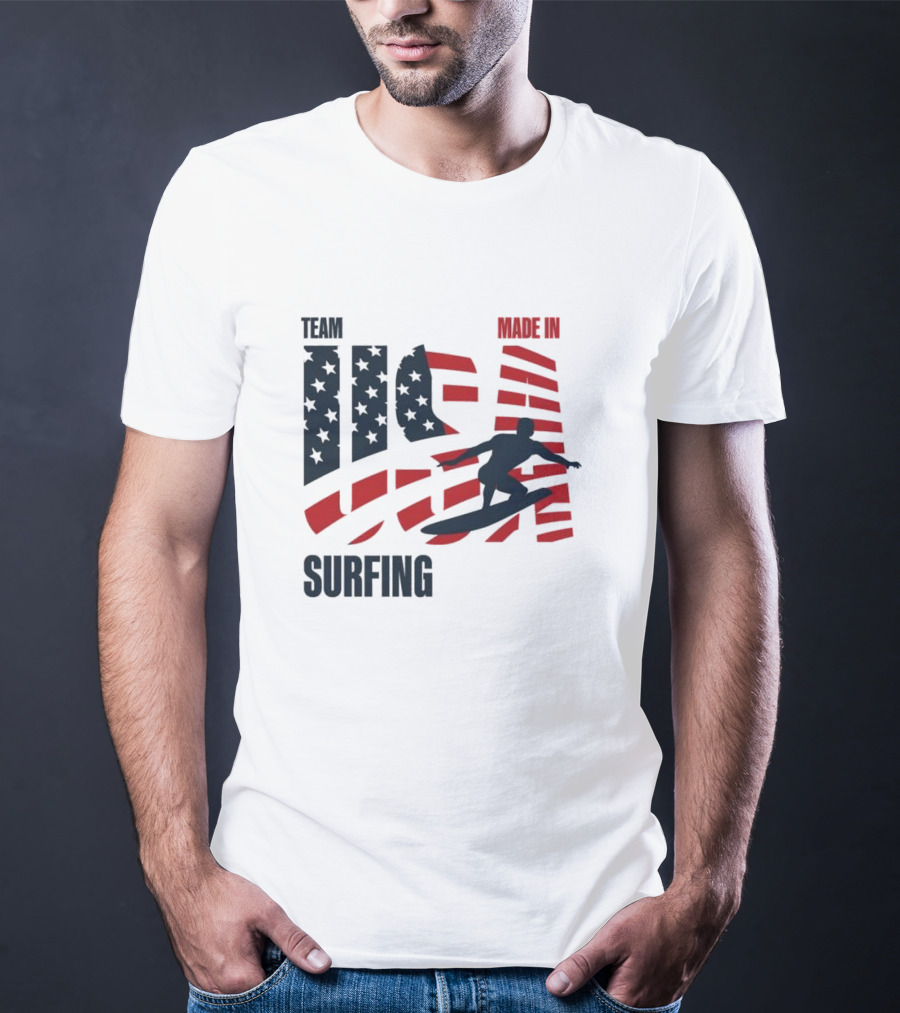 Team USA Surfing Made In Olympic T-Shirt