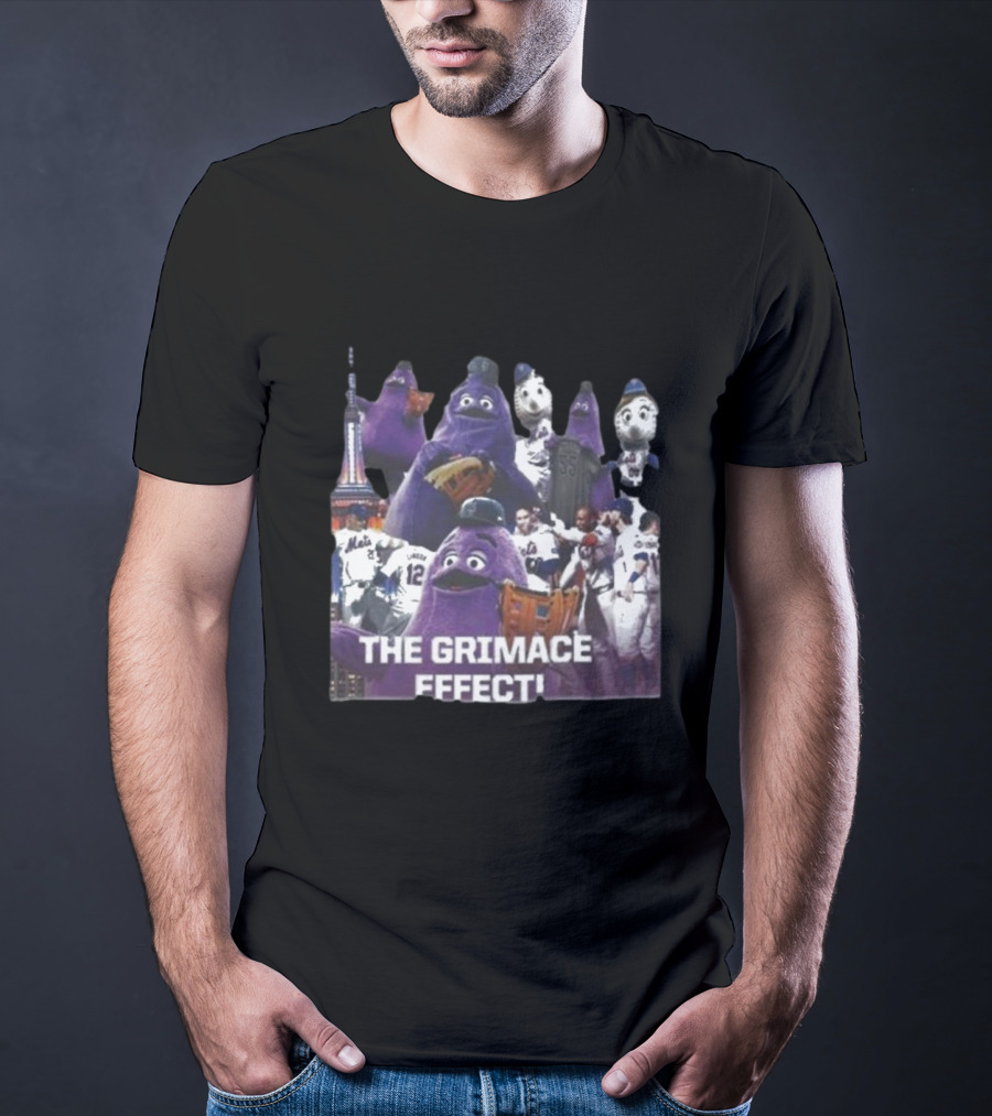 The Grimace Effect New York Mets Players And Mascots T-Shirt