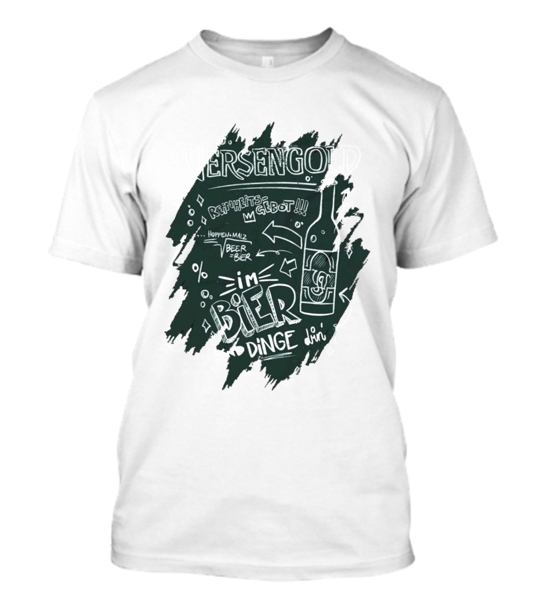 Versengold Im Bier Sind Dinge Drin Reinheitsgebot Hopfen Malz Bier T-Shirt
