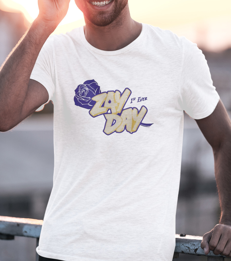 Zay Day 1St Ever Blue Rose T-Shirt