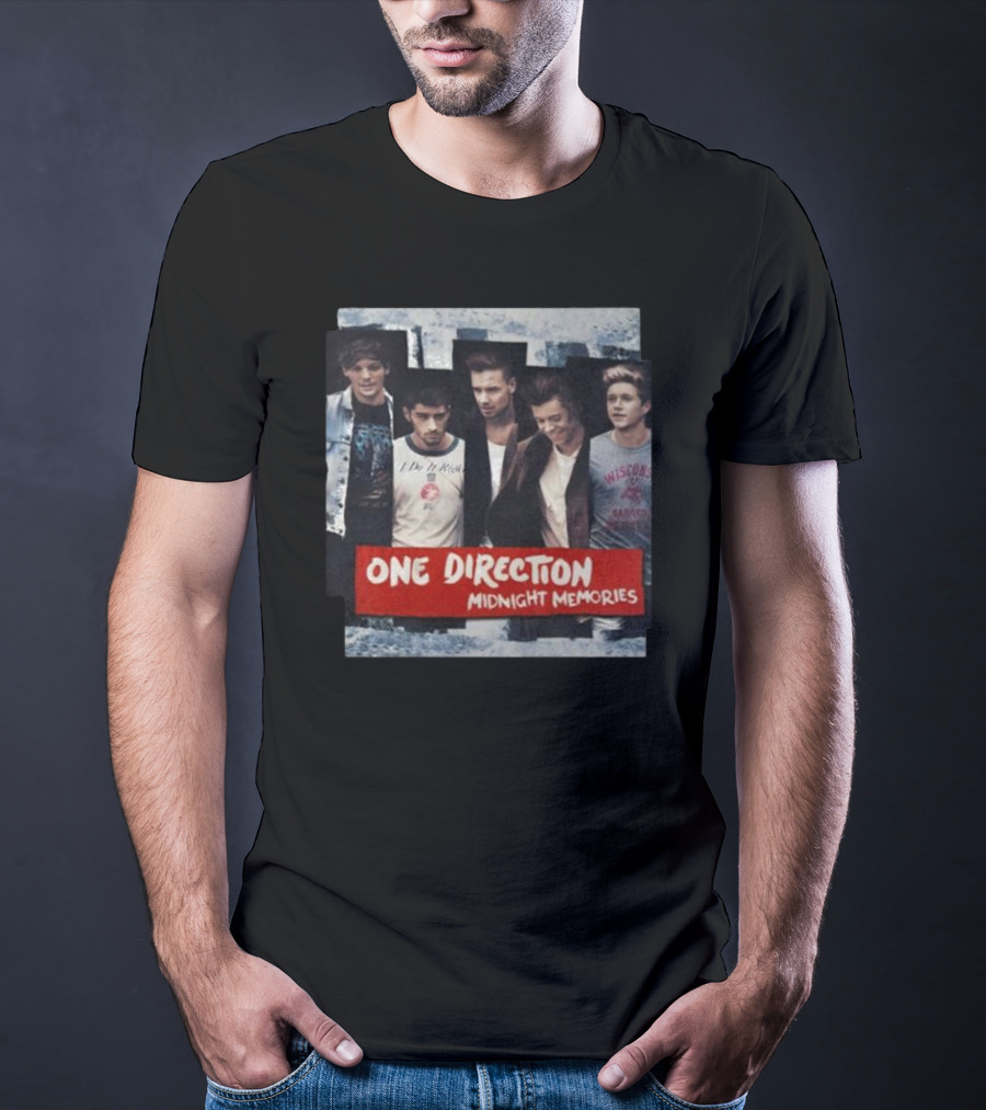 One Direction Midnight Memories Band Photo Collage T-Shirt