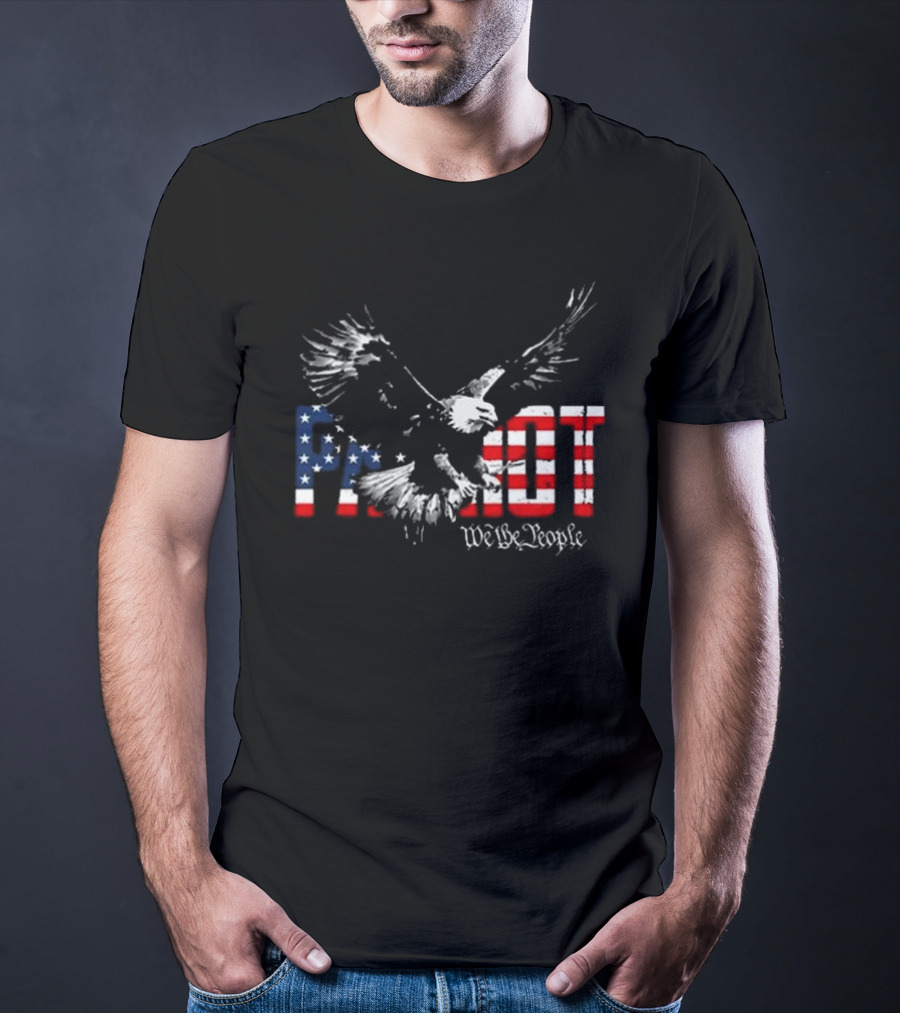 Patriot We The People Freebird Flag Eagle T-Shirt