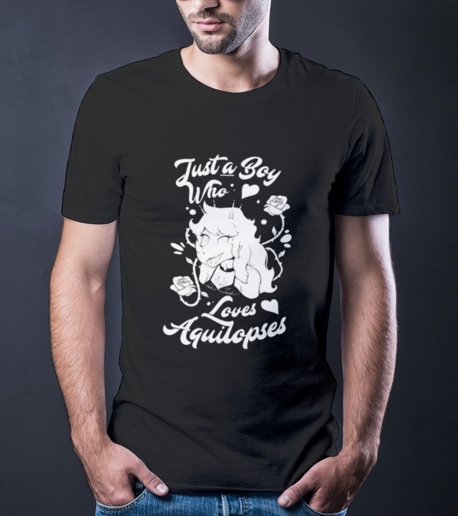 Just A Boy Who Loves Aquilops Snoot Game Rosa T-Shirt