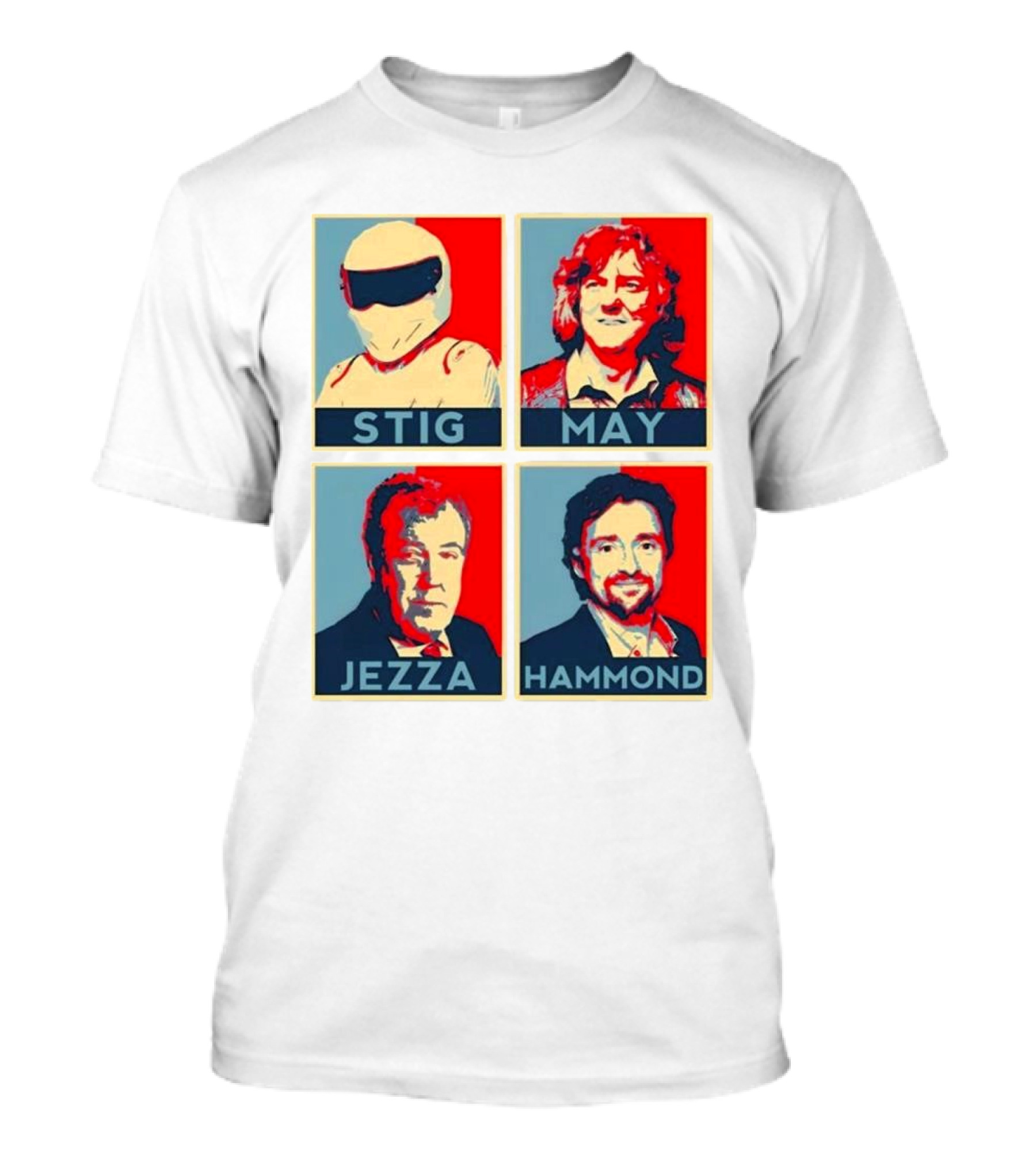 Stig May Jezza Hammond Top Gear Iconic Trio T-Shirt