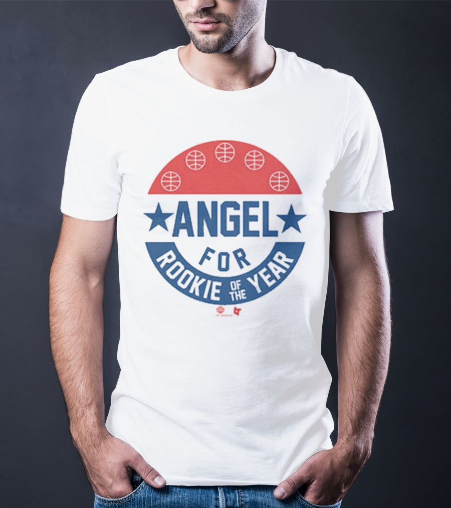 Angel Reese Basketball Icon With Stars And Rookie Of The Year Message T-Shirt