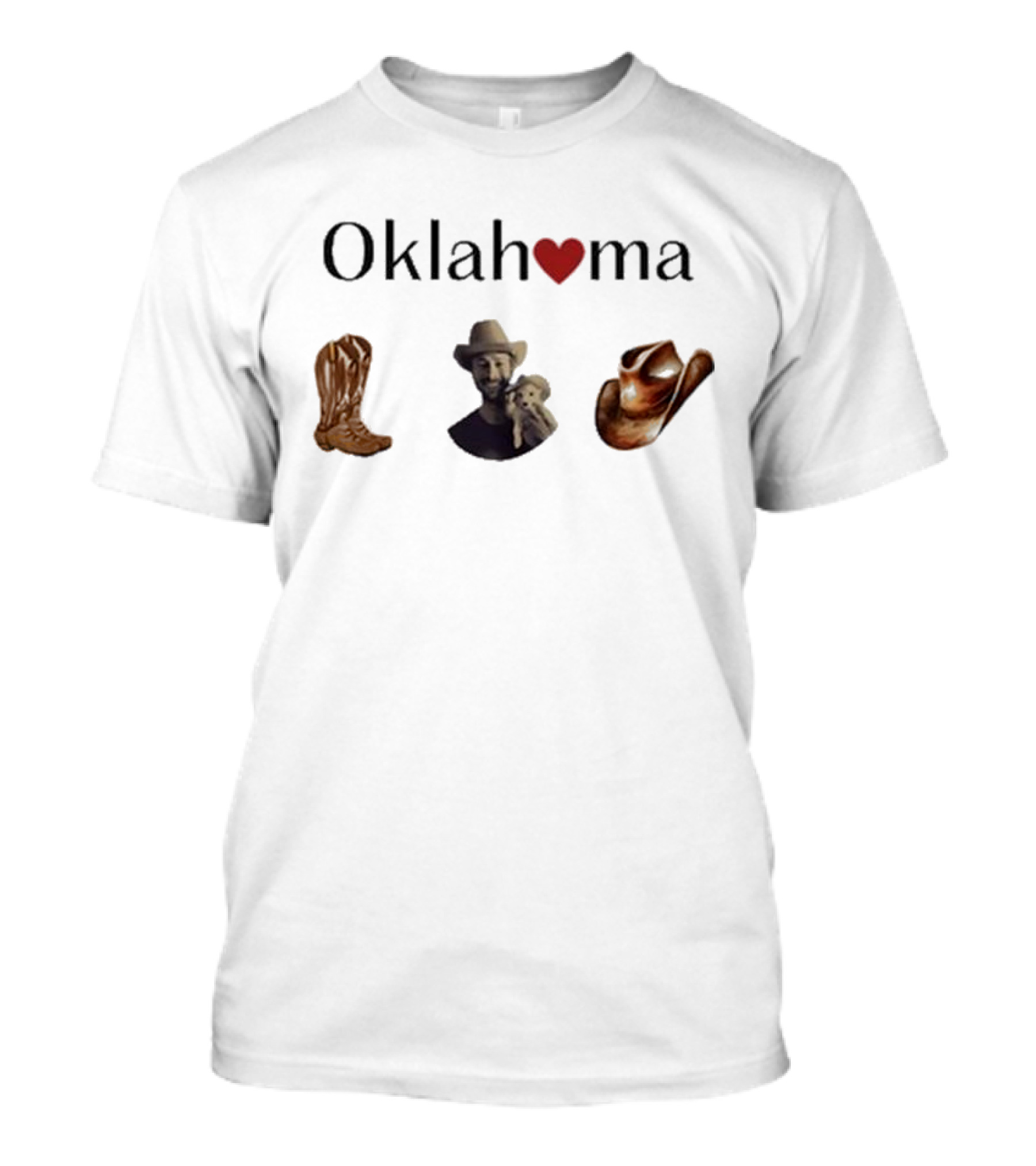 Cherrydaze Oklahoma Heart Cowboy Boots And Hat Cowboy T-Shirt