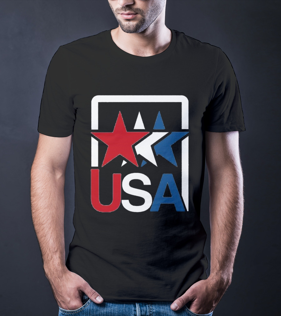 USA Stars In Motion Red White Blue T-Shirt