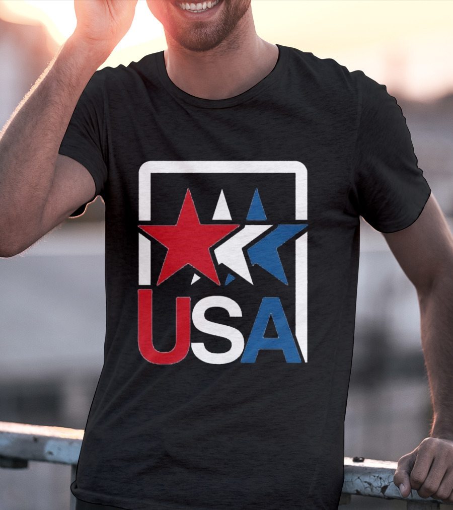 USA Stars In Motion Red White Blue T-Shirt