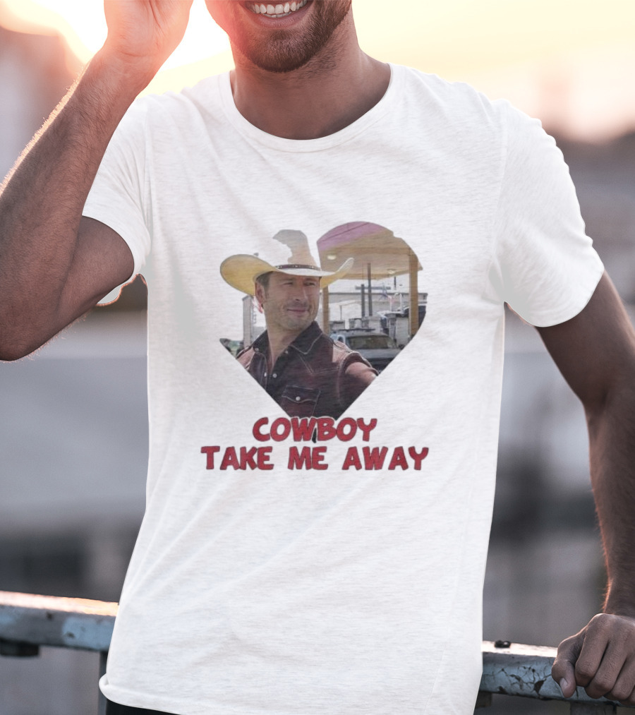 Cowboy Take Me Away Glen Powell T-Shirt