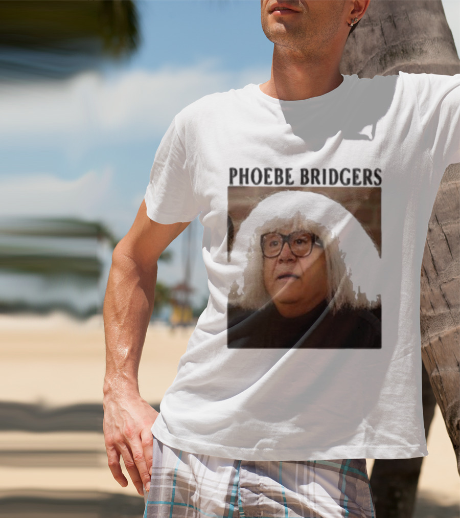 Phoebe Bridgers Meme Parody Featuring Iconic Character With Wig And Glasses T-Shirt