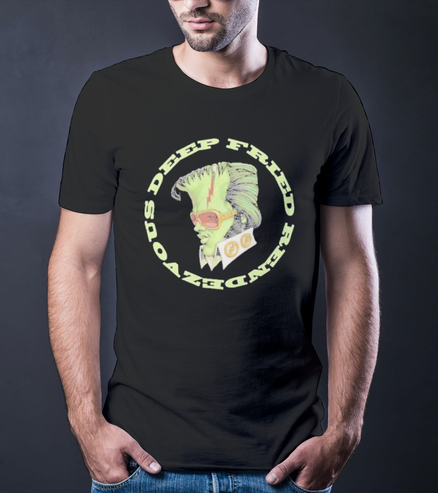 Deep Fried Rendezvous Neon Rockabilly Visage T-Shirt