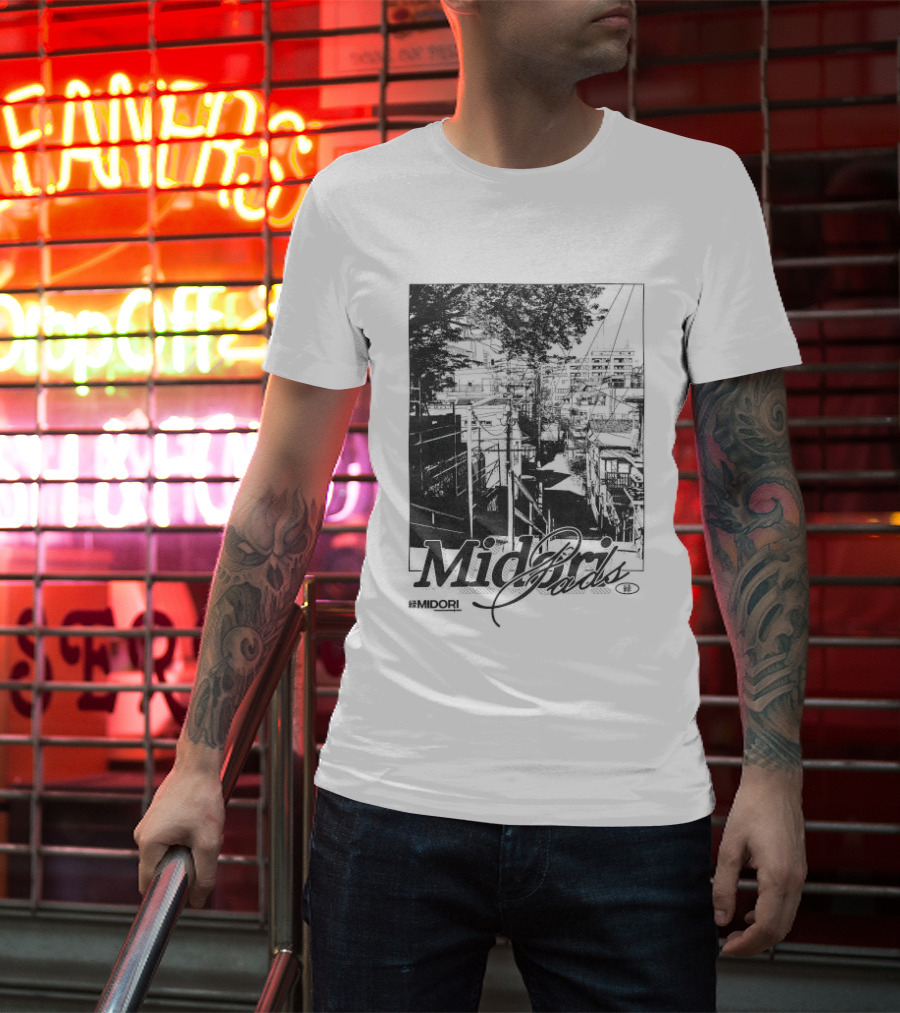 Midori Pads Midori Japan City Street Scene Urban Landscape T-Shirt