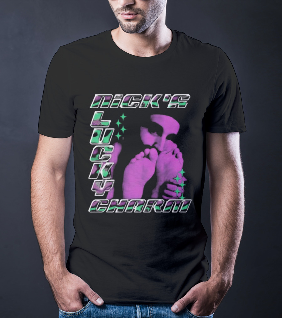 Nick's Lucky Charm Starry Neon Feet T-Shirt