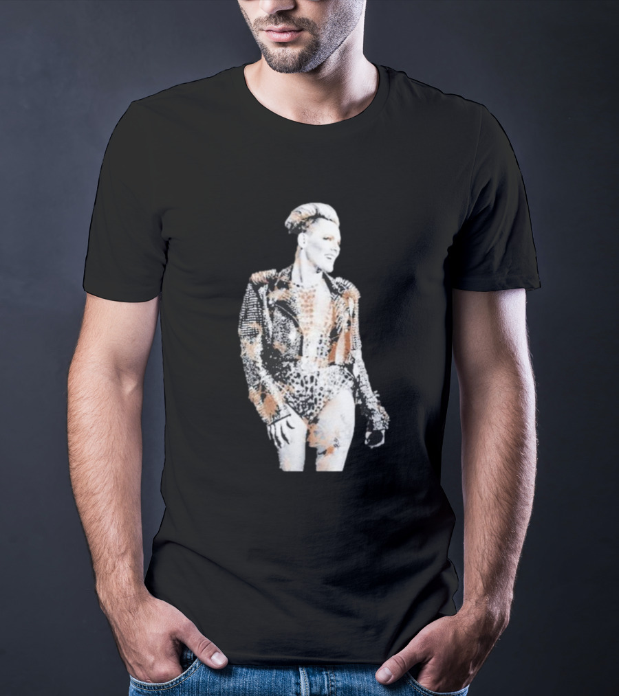 Pink Trustfall Bleach Rock Star Bold T-Shirt