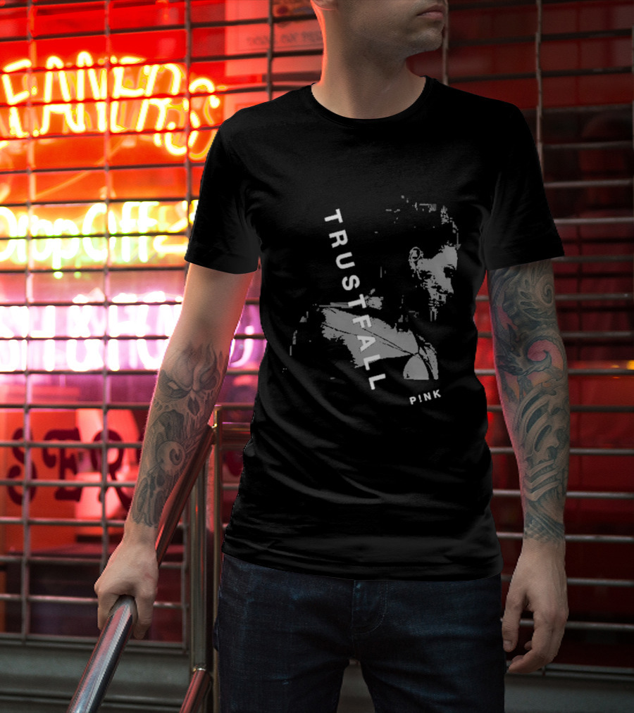 TRUSTFALL PINK Album T-Shirt