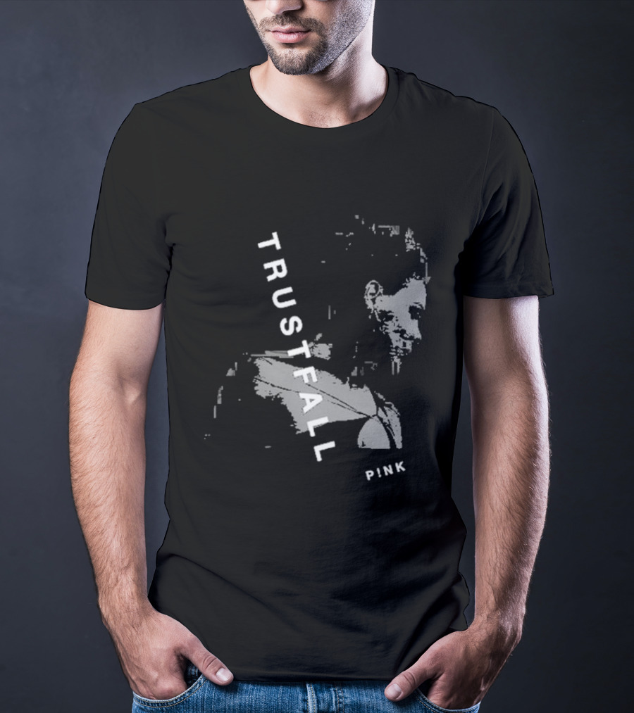 TRUSTFALL PINK Album T-Shirt