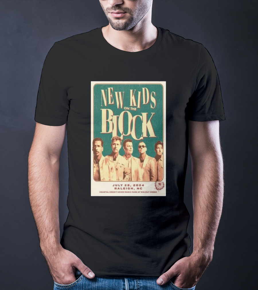 New Kids On The Block Coastal Credit Union Music Park Raleigh NC July 28 T-Shirt