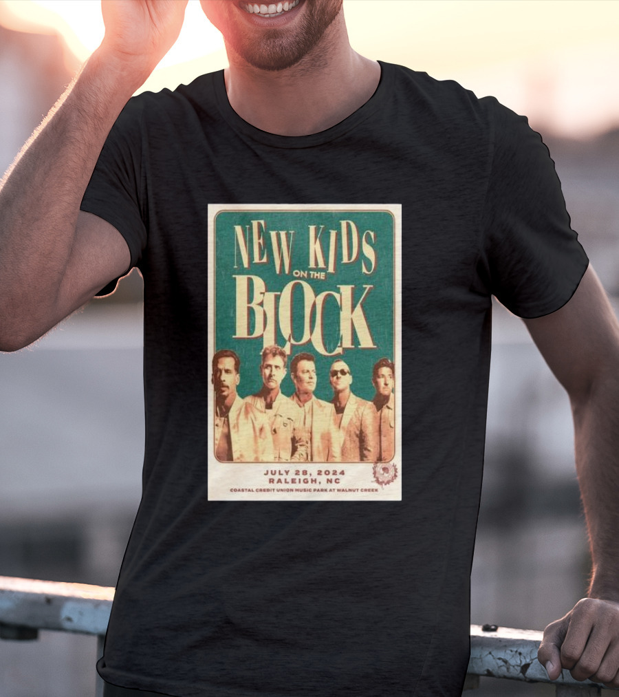 New Kids On The Block Coastal Credit Union Music Park Raleigh NC July 28 T-Shirt