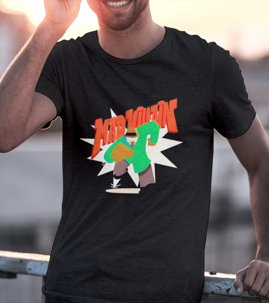 Madvillain MF Doom Cartoon Style Retro Villain Action T-Shirt
