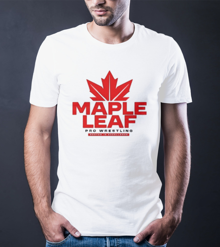 Maple Leaf Pro Wrestling Canada Maple Leaf Retro Sports Entertainment T-Shirt