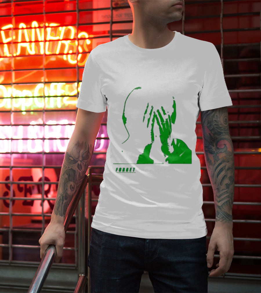 The Twilight Sad Forget The Night Ahead Green Silhouette With White Eyes T-Shirt