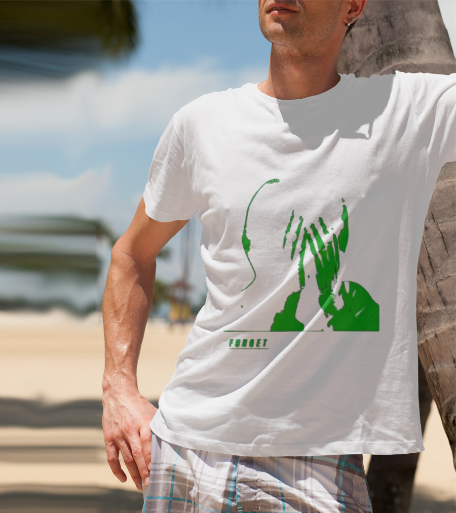 The Twilight Sad Forget The Night Ahead Green Silhouette With White Eyes T-Shirt