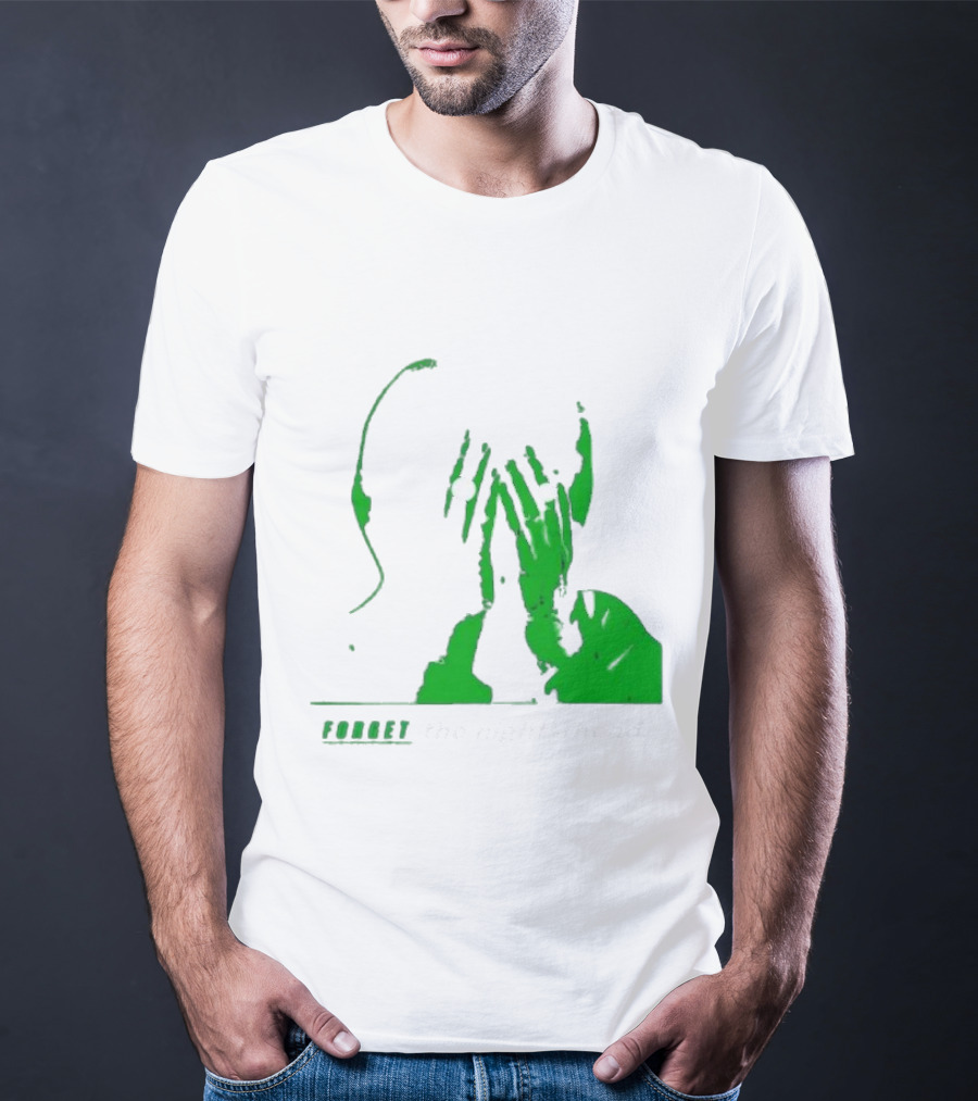 The Twilight Sad Forget The Night Ahead Green Silhouette With White Eyes T-Shirt