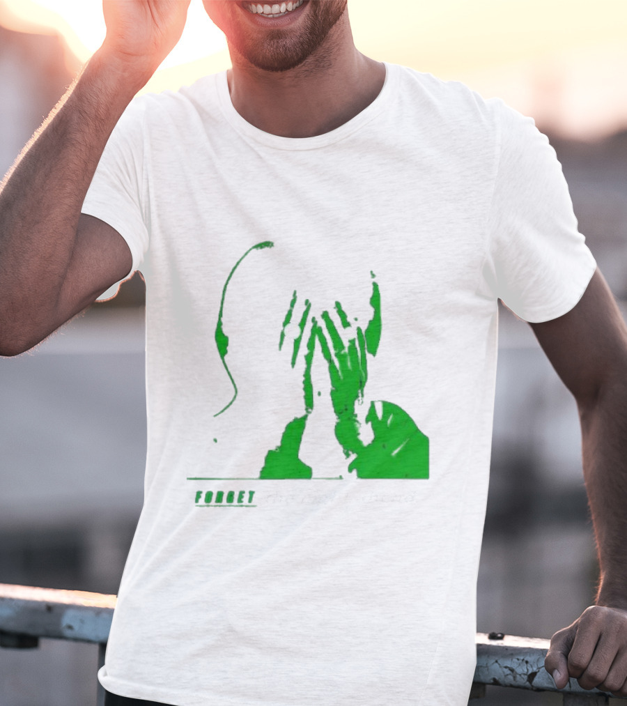 The Twilight Sad Forget The Night Ahead Green Silhouette With White Eyes T-Shirt