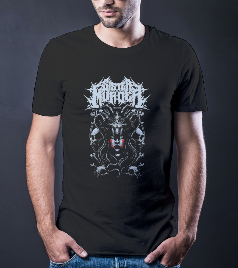 Sister Murder Skull Demon Iconography T-Shirt