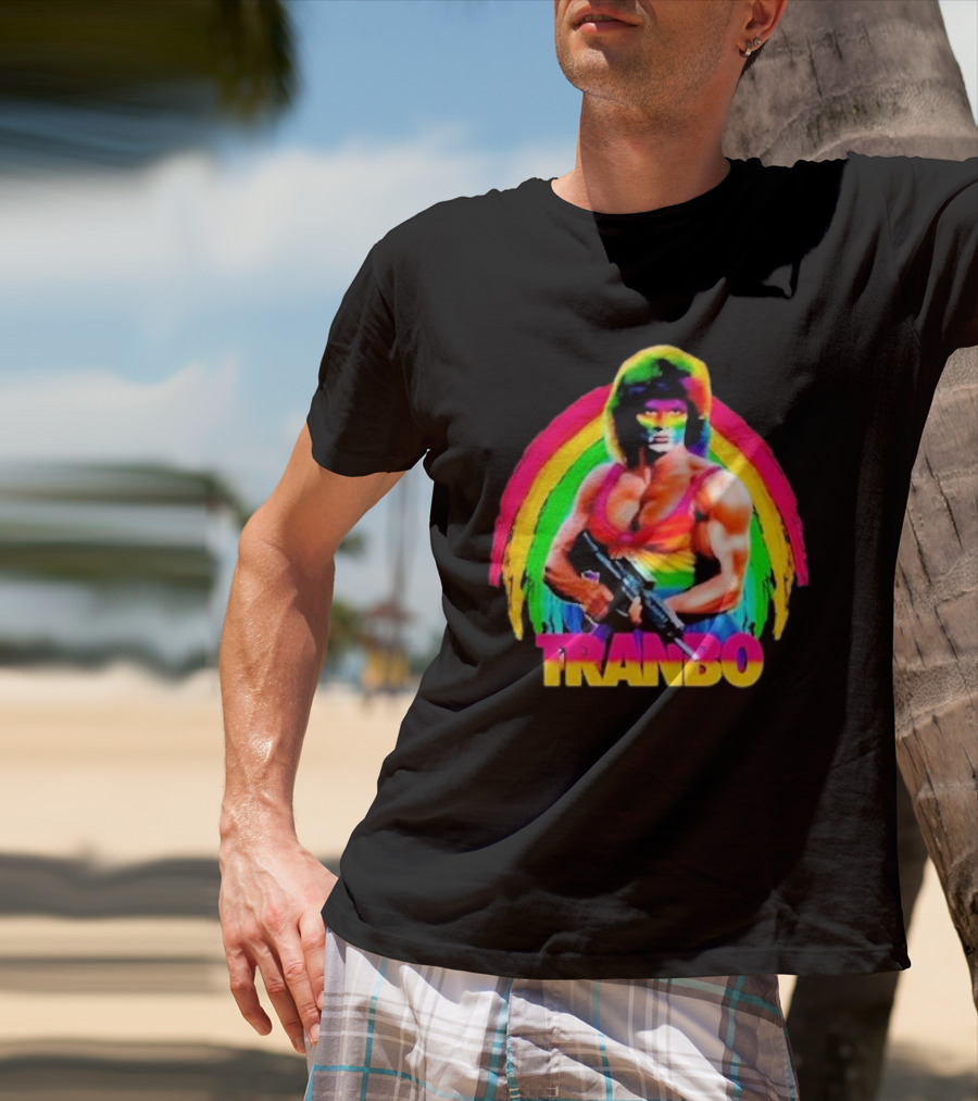 Rambo Tranbo Rainbow Warrior Bold Colors T-Shirt