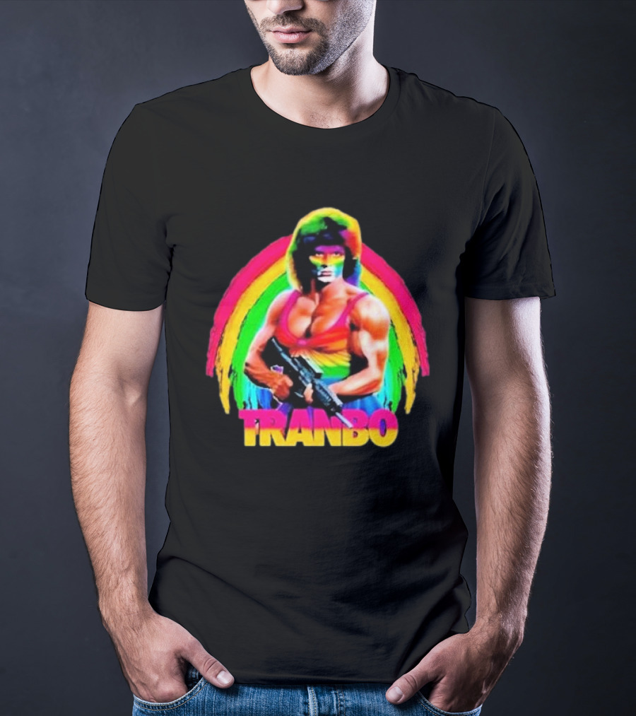 Rambo Tranbo Rainbow Warrior Bold Colors T-Shirt