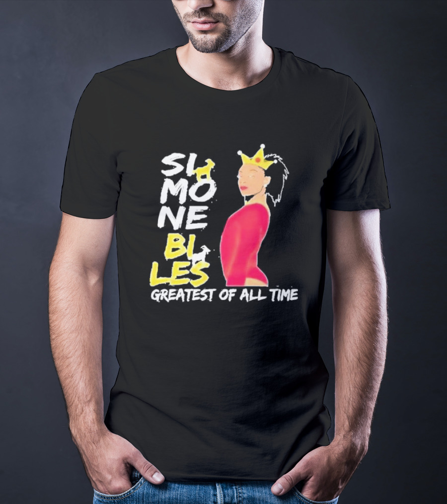 Simone Biles Greatest Of All Time Crowned Gymnast T-Shirt