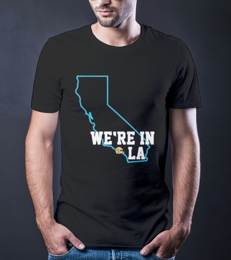 Deshaun Foster We're In LA With California Outline And LA Helmet T-Shirt