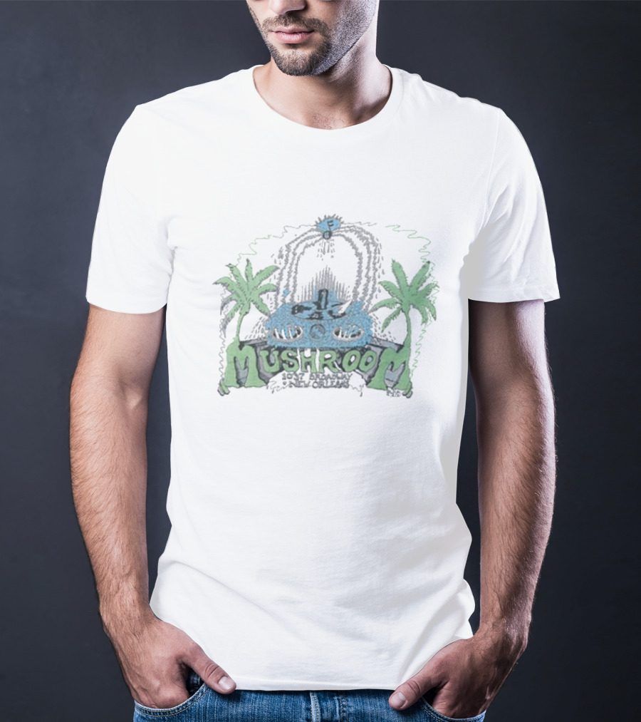 Palm Trees And Tape Deck Mushroom 1976 T-Shirt