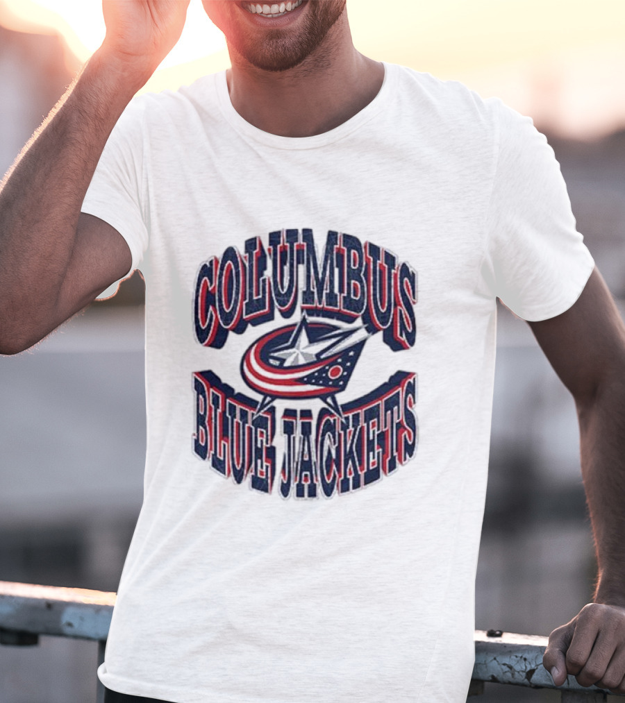 Columbus Blue Jackets Official Team Emblem T-Shirt
