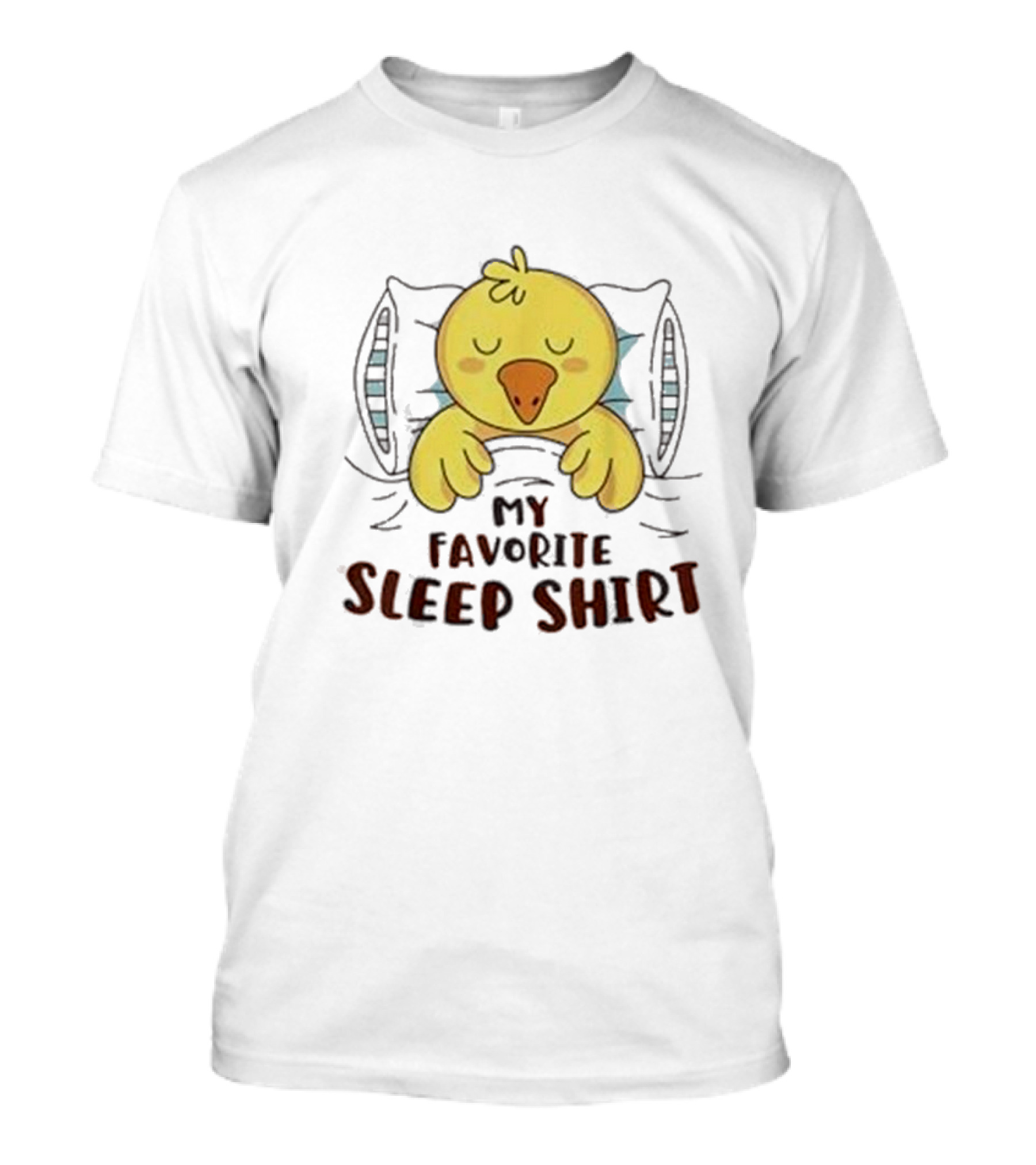 My Favorite Sleep Shirt Cute Duck Sleeping Boys Girls Kids Fun T-Shirt
