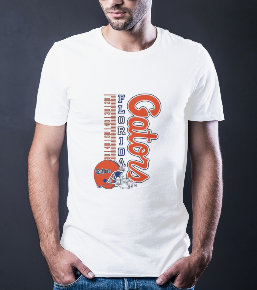 Florida Gators Football Helmet Scoreboard T-Shirt