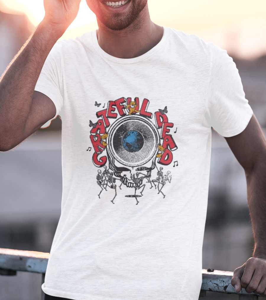 Grateful Dead Bears Earth Music Notes T-Shirt