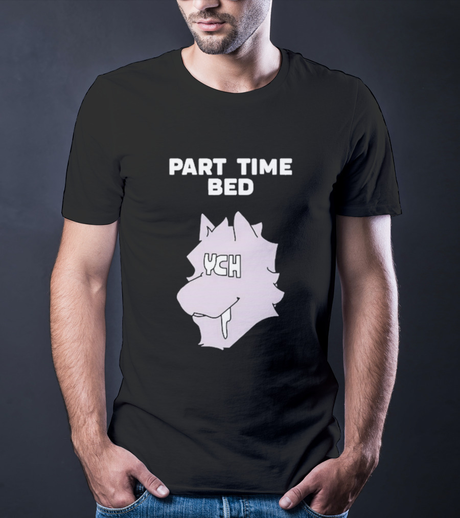 Gustav Indycar Part Time Bed YCH Wolf Head T-Shirt