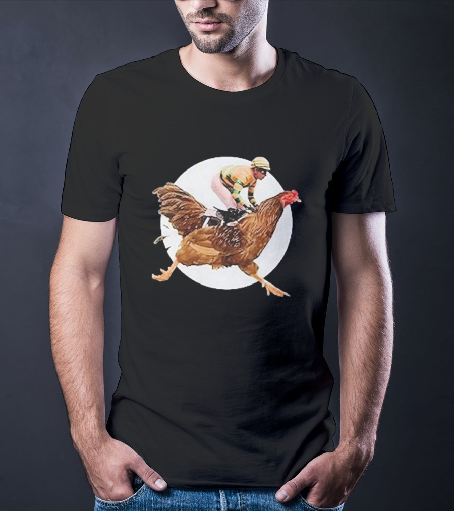 Surreal Race: Jockey On A Giant Chicken T-Shirt