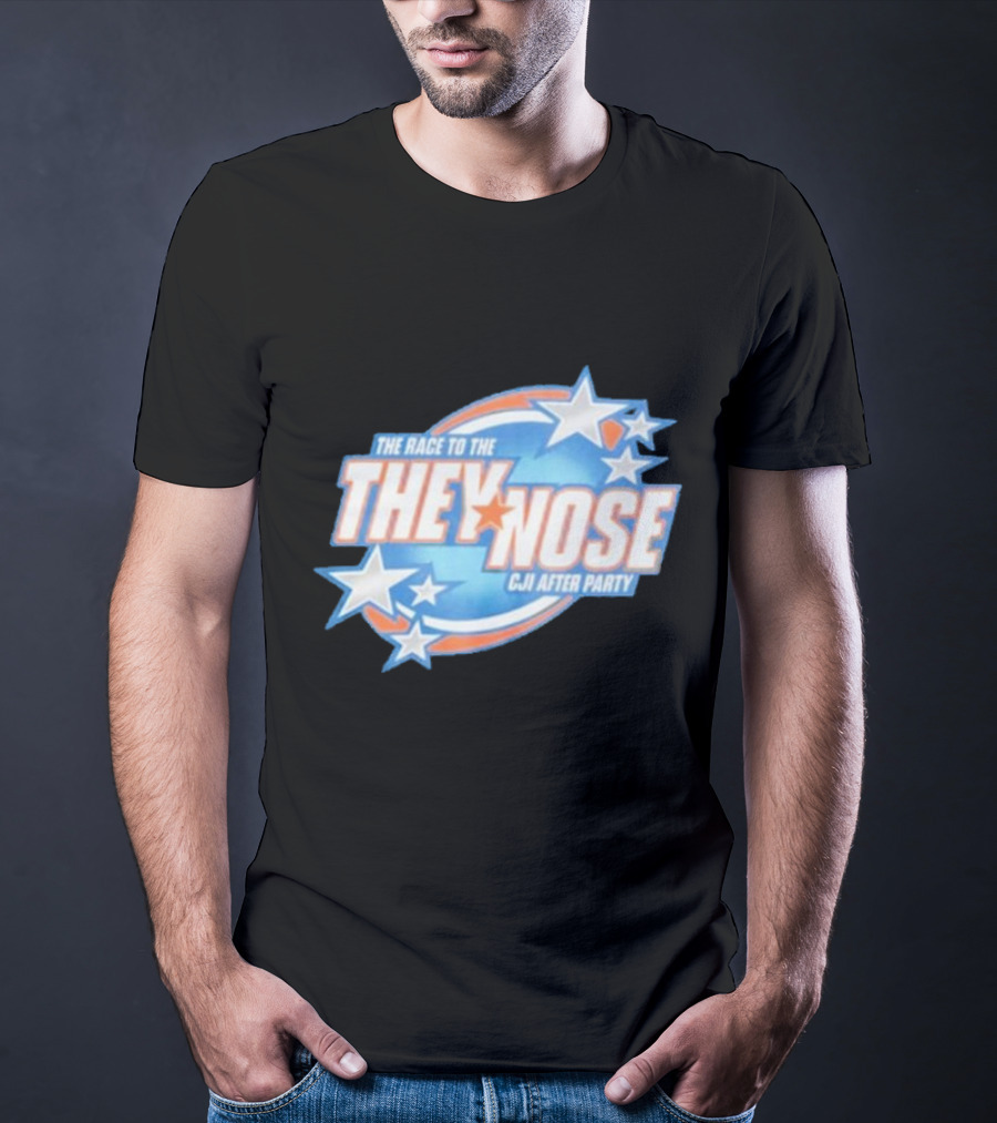 The Race To The They Nose Cji After Party Stars And Swirls T-Shirt