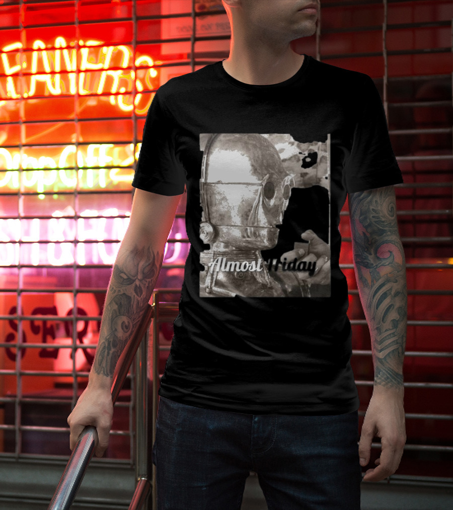 Almost Friday Star Wars C-3PO Smoking T-Shirt